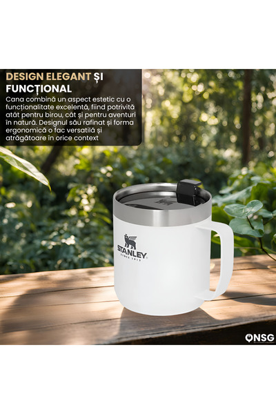 Stanley Stanley Thermal Mug 236ml Stainless Steel, White