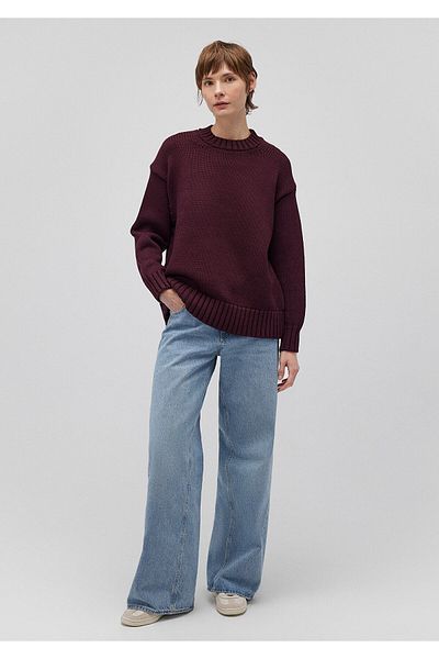 Mavi Pulover oversize roșu Claret - decolteu, croială largă 1710516 -70434
