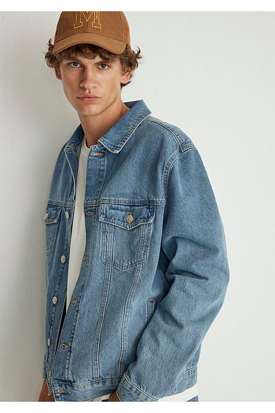 Mavi Jachetă Ray College Vintage Blue Jean - 0110273 -87940