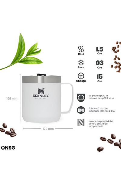 Stanley Stanley Thermal Mug 236ml Stainless Steel, Grey