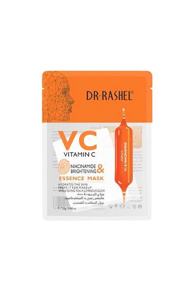 DR.RASHEL Dr. Rashel Vc & Niacinamide Brightening Essence Mask 125g – Hydrating, Glowing & Even Skin Tone