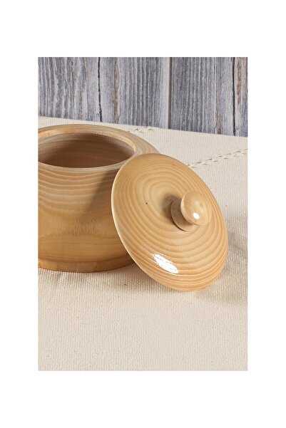 ALKESE AHŞAP EL İŞÇİLİĞİ KAPAKLI ŞEKERLİK TUZLUK BAHARATLIK ÇEREZLİK KAPAKLI ...