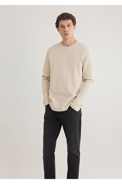 Mavi Μπεζ μακρυμάνικο μπλουζάκι - Regular Fit0611925-70072