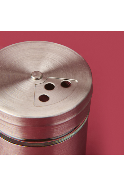 Tohana Metal Coated Glass Spice Rack - Gray - 8 cm