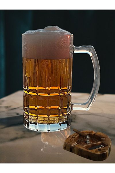 Paşabahçe 430 Cc-Ml.-6 Units-Argentina Pub Beer Glass with Handle.