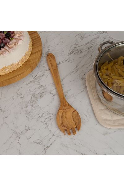 TİVOLİ Tivoli Olive Tree Serving Spoon - Light Brown - 30 cm