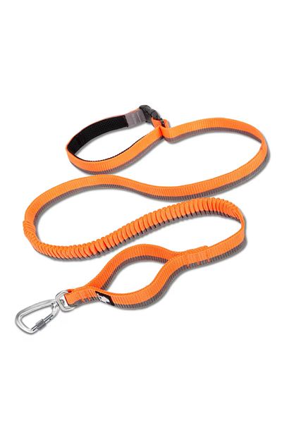 Choice L orange Truelove Dog Running Bungee Leash Hand-held Waistworn Adjustable Nylon Elastic Retractable