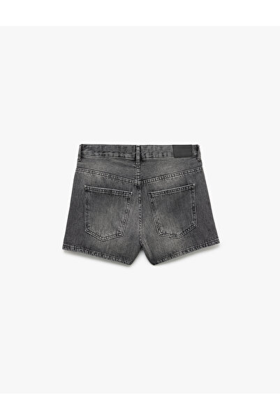 Koton Cepli Kesik Detaylı Pamuklu Denim Şort