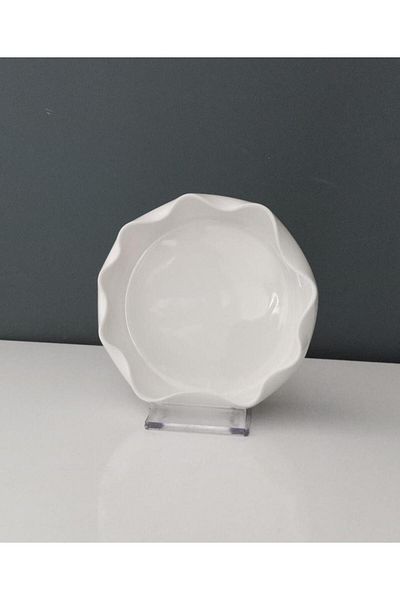Tantitoni Wave White Porcelain Large Bowl 15.4 cm