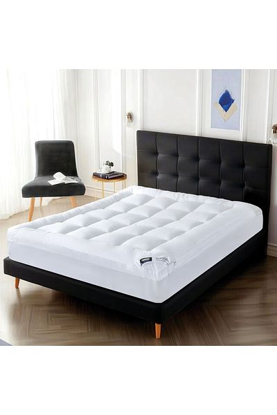 Alhabib bedding 8cm Hotel Style Mattress Topper and Pad White