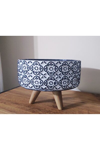 Gold Garden Beton Saksı Ayaklı Sukulent Aranjman Bonzai Saksısı (Ayak demonte)