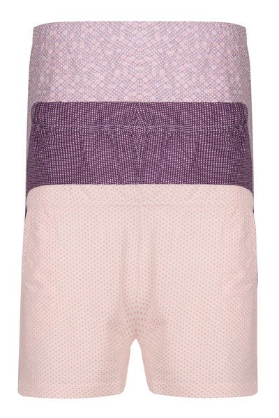 Nicoletta Purple Women's Short Shorts Triple Pack Lycra