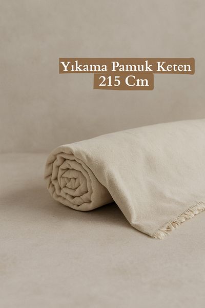 KAMİZ Φυσικό πλυμένο βαμβακερό λινό ύφασμα με πλάτος 215 cm Ύφασμα για οικιακά ρούχα & ρούχα