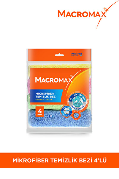 MACRO MAX Macro Max Mikrofiber Bez Eko Paket 4’lü