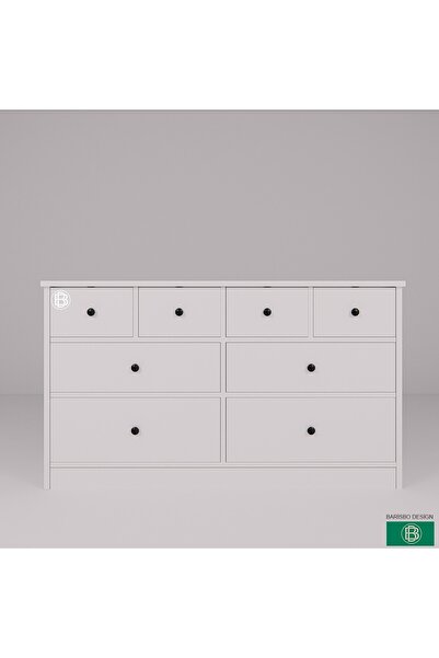 barisbo design Şifonyer (8 ÇEKMECELİ) Geniş Depolama Alanına Sahip