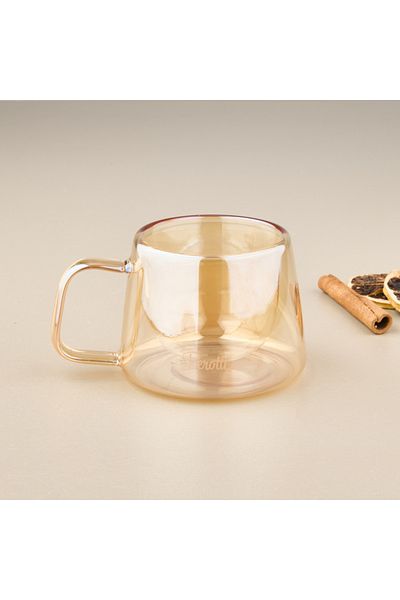Perotti Double Skin Mug - Amber - 200 ml