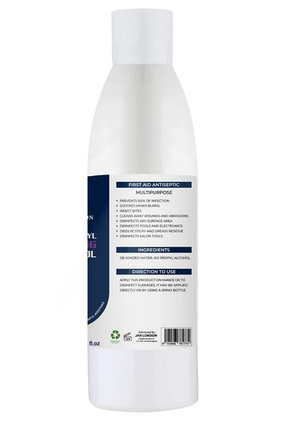 JAN LONDON Isopropyl Rubbing Alcohol 70% 1liter | Antiseptic & Cleaner For Wounds, Surfaces & Electronics