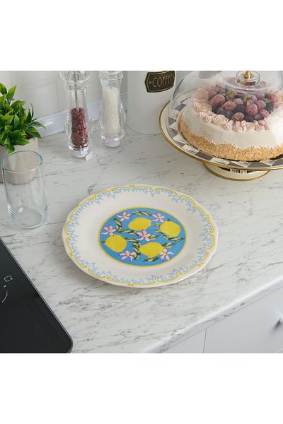 Evidea Kitchen Limecello Porcelain Serving Plate - Colored - 27 cm