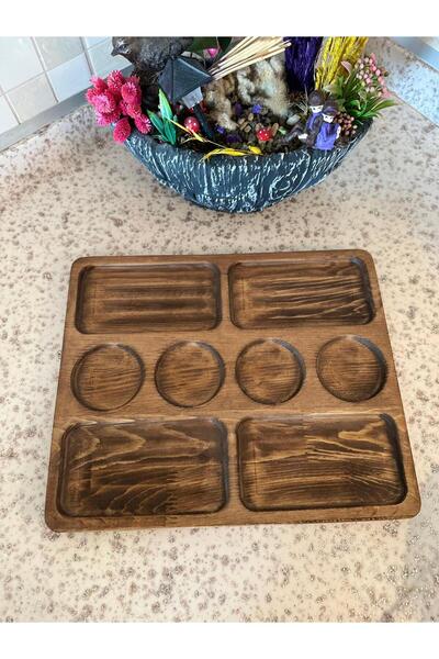 SAMMWOOD طبق تقديم الجبن الخشبي الطبيعي، طبق القهوة، صينية القهوة