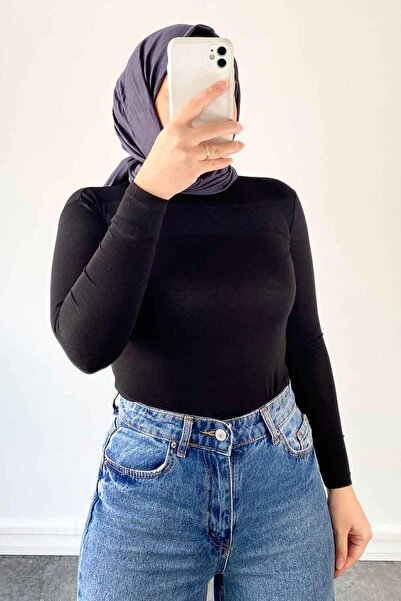 lamelif Crew Neck Μονόχρωμο Σώμα Μαύρο