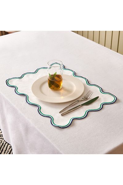 Evidea Soft Nonna American Service - Green / Blue - 30X50 cm