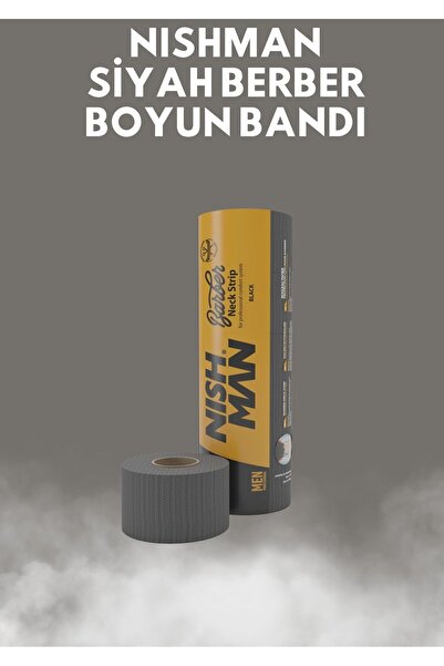 NISHMAN Siyah Boyun Bandı Berber Saç Kesim Boyun Bandı Siyah Renk 5'li