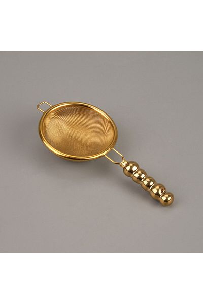 AROW Steel Tea Strainer - Gold