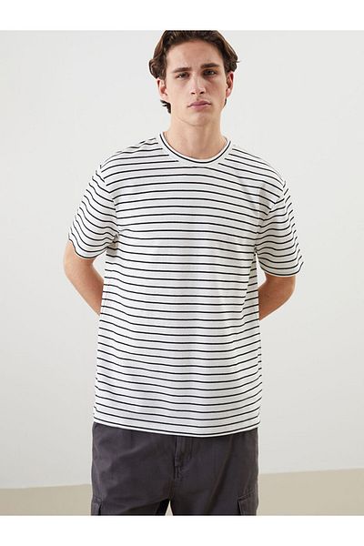 LC Waikiki XSIDE Crop de damă cu dungi albe cu decolteu