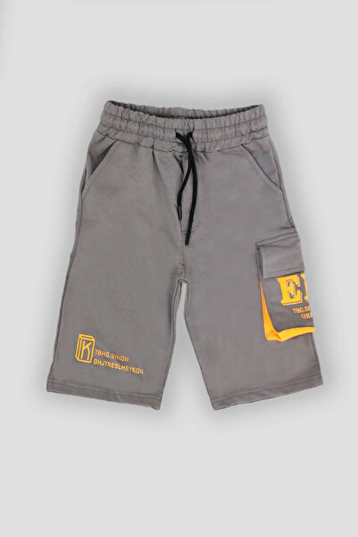 e-çocuk Boy's Er Printed Shorts with Flap Pockets - 1399