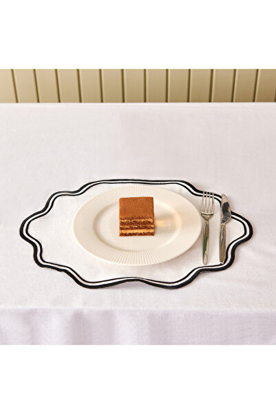 Evidea Soft Elegant Amerikan Servis - Beyaz - 30x50 cm