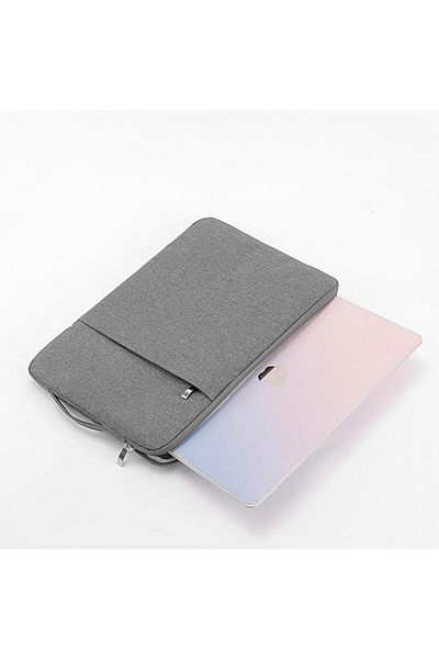 Generic حقيبة كمبيوتر محمول رمادية اللون لأجهزة Apple Macbook مقاس 11.6 بوصة