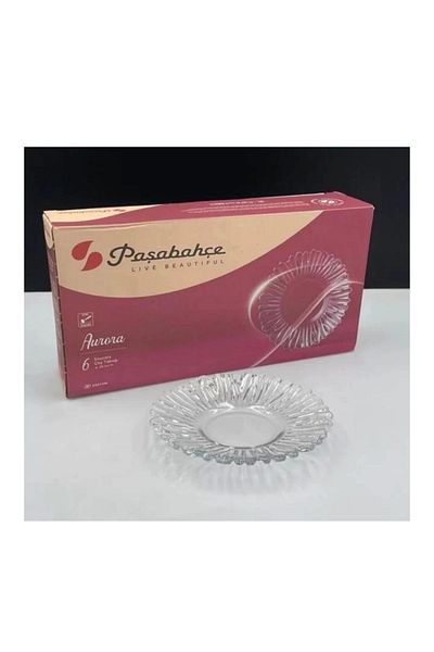 Paşabahçe 10531 Aurora Tea Plate 6 Pieces 12 cm Original. Boxed