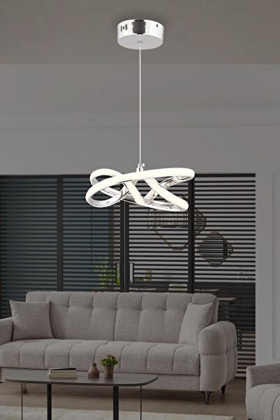 Luna Lighting Vino Riserva Model Krom Kaplama Metal Salon Mutfak Oturma Yatak Odası Modern Led Sarkıt Avize