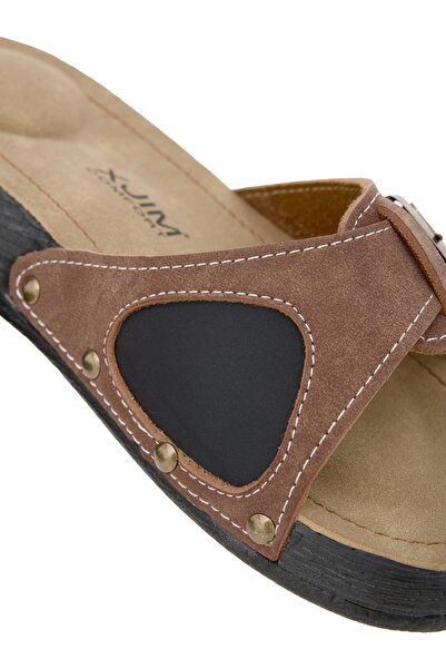 XJIM Women's Tan Orthopedic Slippers Hallux Heel Spur Bone Protrusion Supported Comfortable Daily Summer