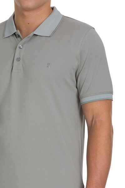 Hatemoğlu Μπλουζάκι Khaki Regular Fit 100% βαμβακερό γιακά πόλο