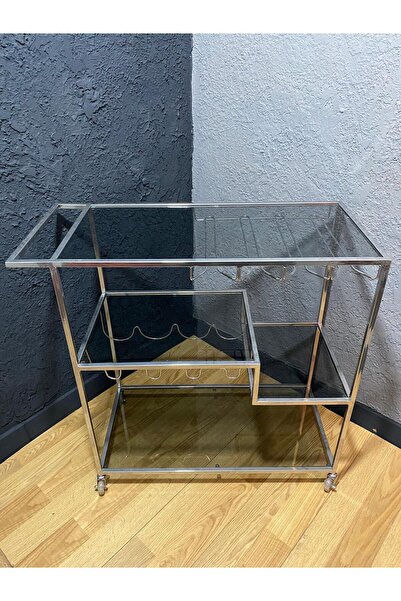 MERZANA Bar Servis Arabası, Krom Servis Ve Sunum Arabası
