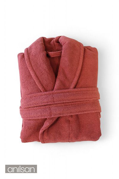 Anılsan 100% Cotton Tile Bathrobe - Şalyaka Hotel Bathrobe, Ideal for Spa, Suitable for Daily Use