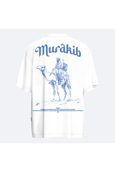 Fandr Store White Oversize Murakib Unisex T-Shirt