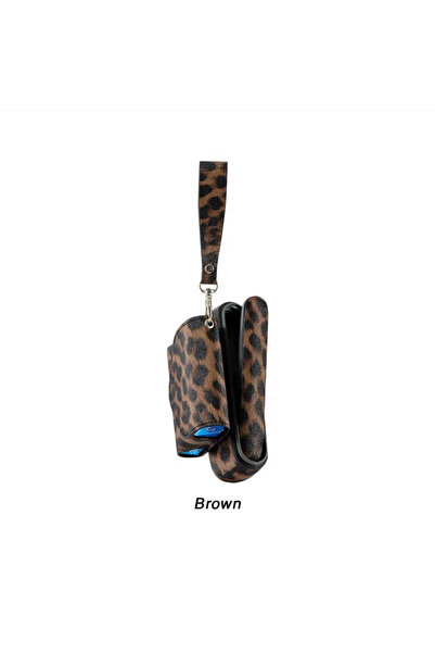 Zigver Iqos Iluma Leopar Çanta Seti Dark Brown (TEREA ILE ÇALIŞAN CİHAZA UYUM...