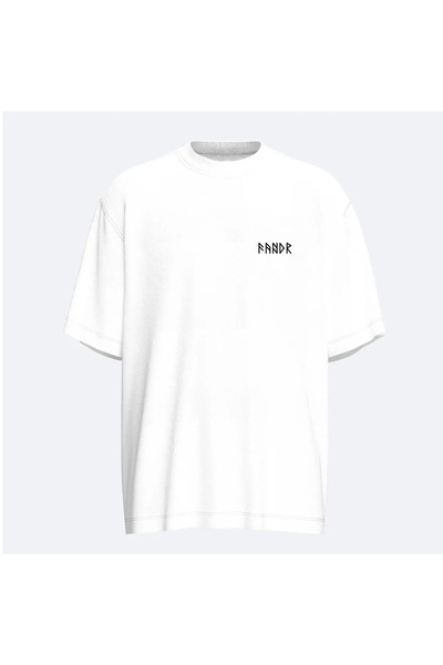 Fandr Store White Oversize Shatuo Unisex T-Shirt