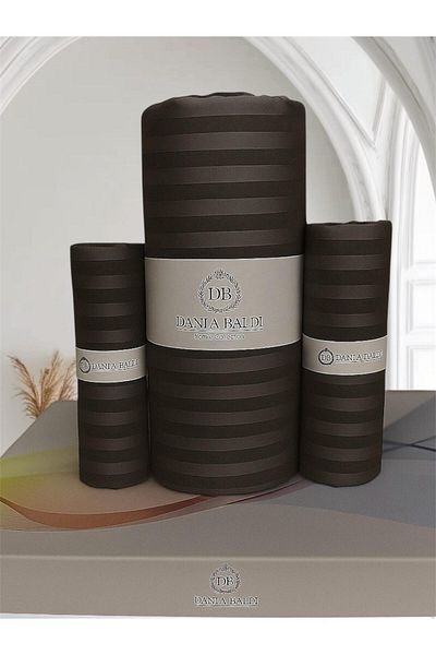 DB DANLA BALDİ Home Collection طقم ملاءات سرير مزدوج من قطن الساتان