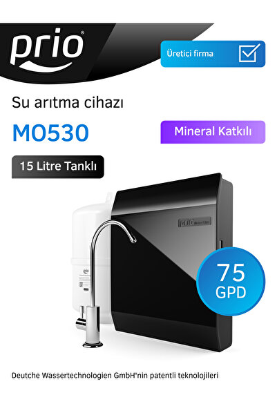 Prio Mo530 Slim 15 Litre Tanklı Pompasız Su Arıtma Cihazı
