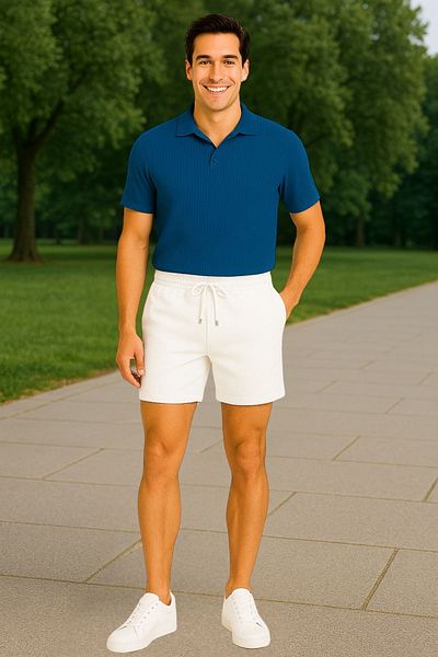 armicem “Cool & Clean: Men's Polo Neck + Shorts Set”