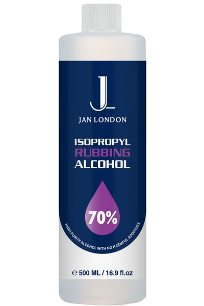 JAN LONDON Isopropyl Rubbing Alcohol 70% 500ml | Antiseptic & Cleaner For Wounds, Surfaces & Electronics