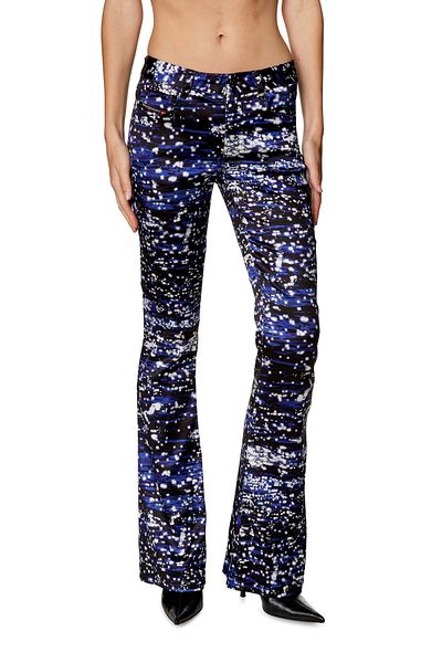 Diesel Pantaloni de damă cu model albastru