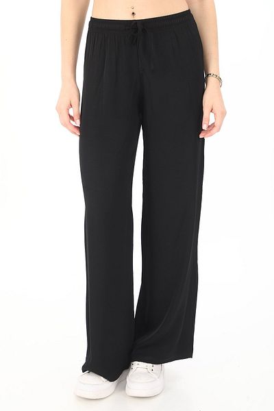penyebizden Flosh Viscose Black Oversize Pants
