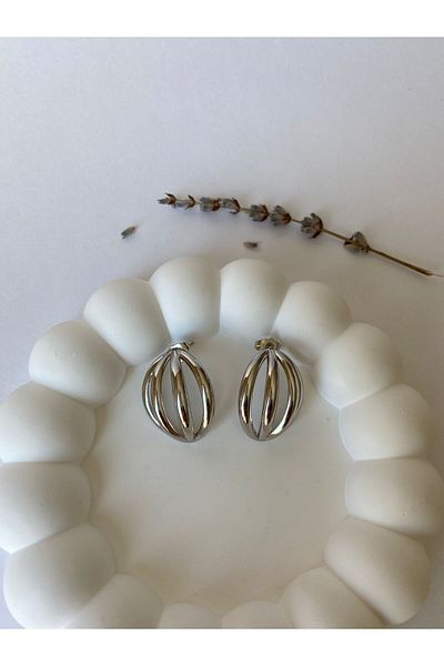 marsel aksesuar Xuping Ellipse Model Silver Earrings