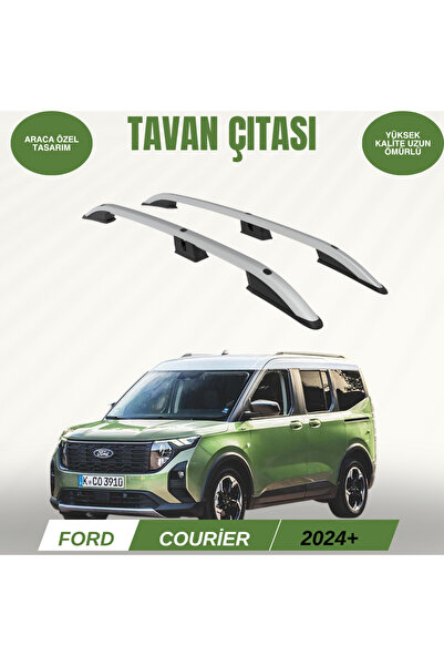 ACK Dizayn FORD COURİER 2024+ ARACA ÖZEL TAVAN ÇITASI GRİ A+