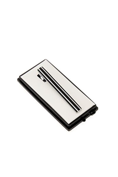 Brianze Siyah Gümüş Detaylı Tasarım Kravat İğnesi