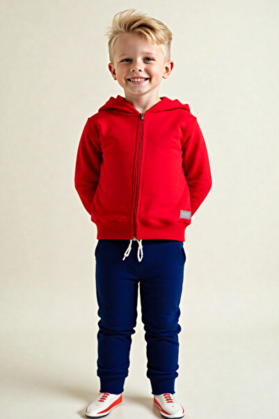 Mavipink Mevsimlik %100 Pamuklu İnce 3'lü Eşofman Takımı